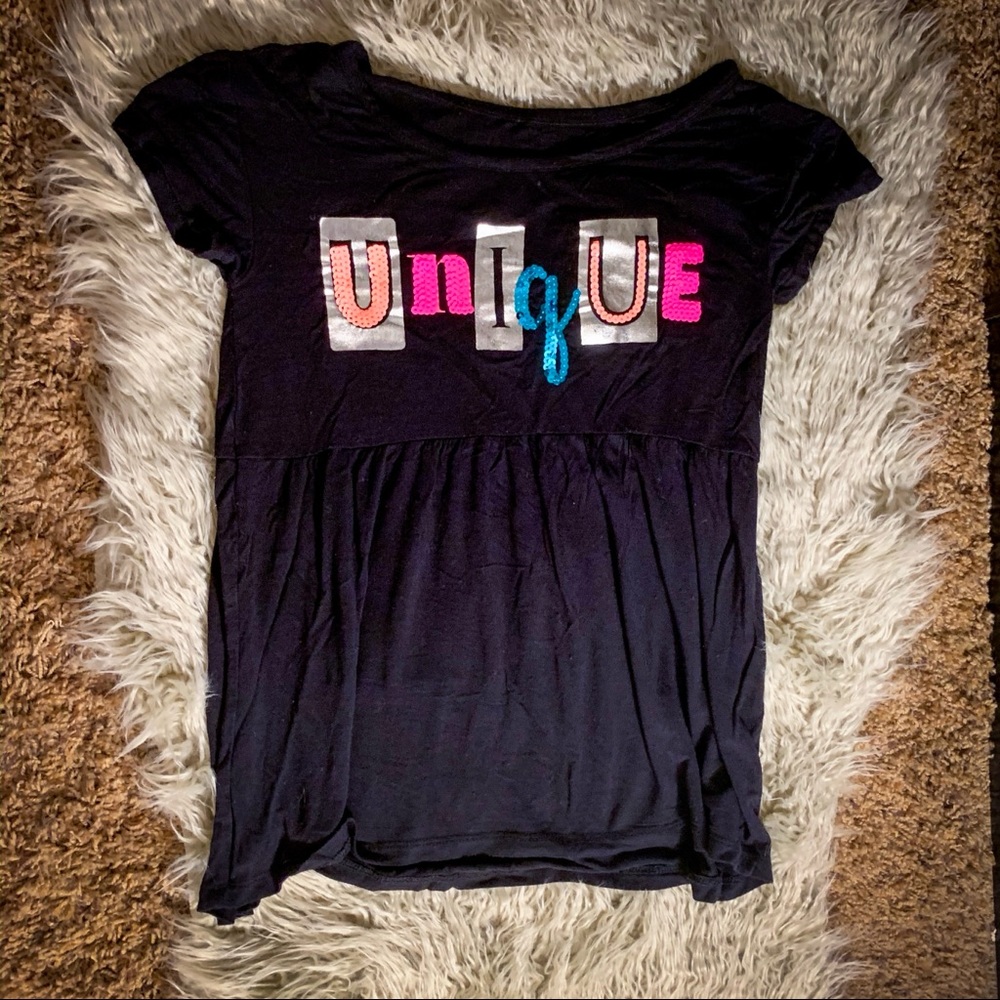Justice tee shirt — size 7